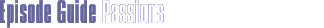 Episode Guide